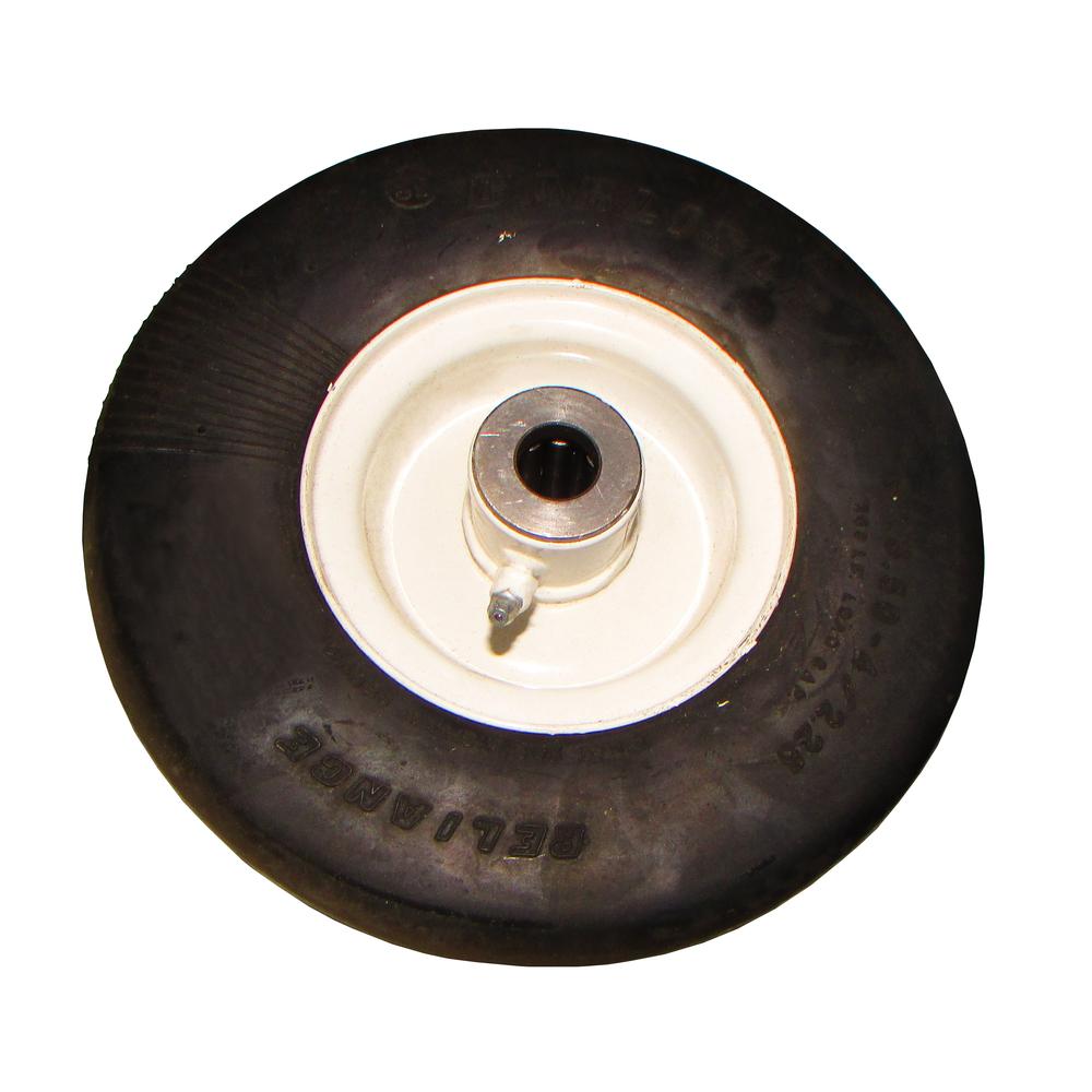 Flat Free Solid Tire Front Caster Wheel 9x3.50-4 Fits John Deere AM115510