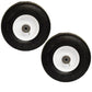 (2) 1521181 5021181 Flat Free Solid Tire Front Caster Wheel Fits Ferris Mowers