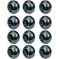 Set of (12) Interchangeable Deck Wheels Fits Kubota Mowers: ZD321 & ZD326