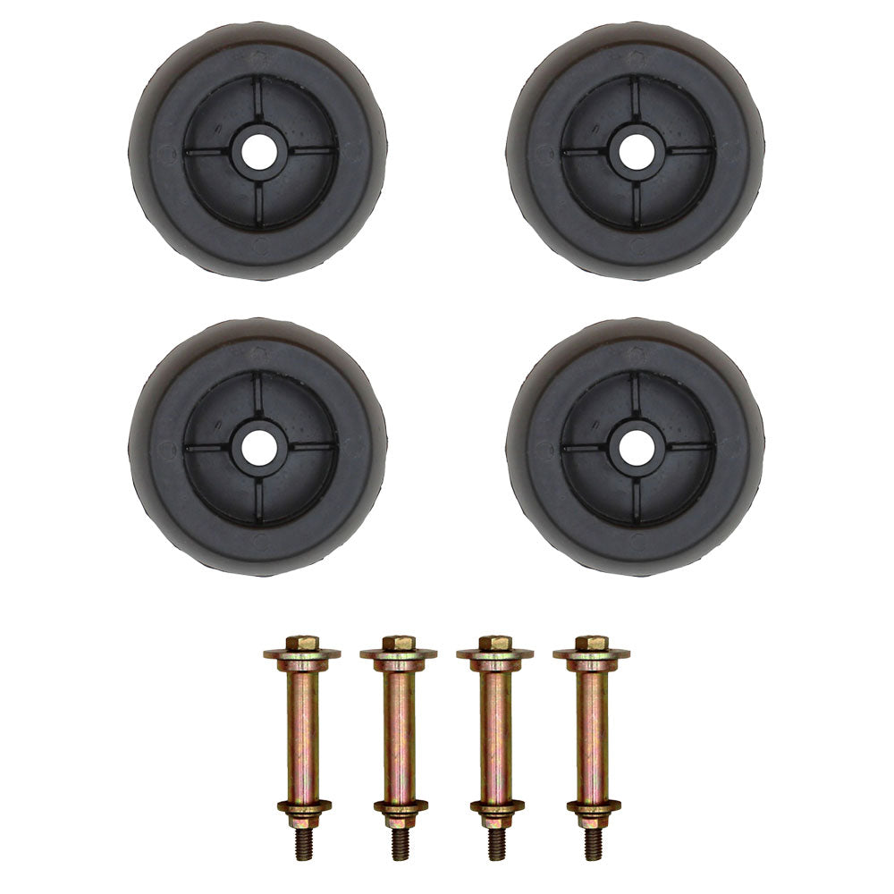 4Pk 5" AntiScalp Deck Wheel and Kit Fits Exmark 103-3168 103-4051 103-7263