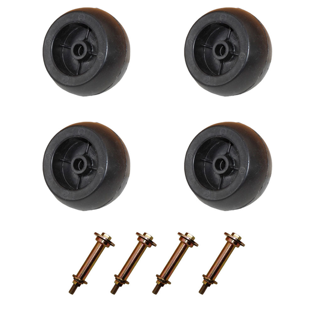 4Pk 5" AntiScalp Deck Wheel and Kit Fits Exmark 103-3168 103-4051 103-7263