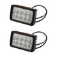 Qty 2: Rectangle LED Flood Work Lamp Fits Case Replaces 1312047C91