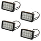 Qty 4: Rectangle LED Flood Work Lamp Fits Ford/New Holland Replaces 178345A1