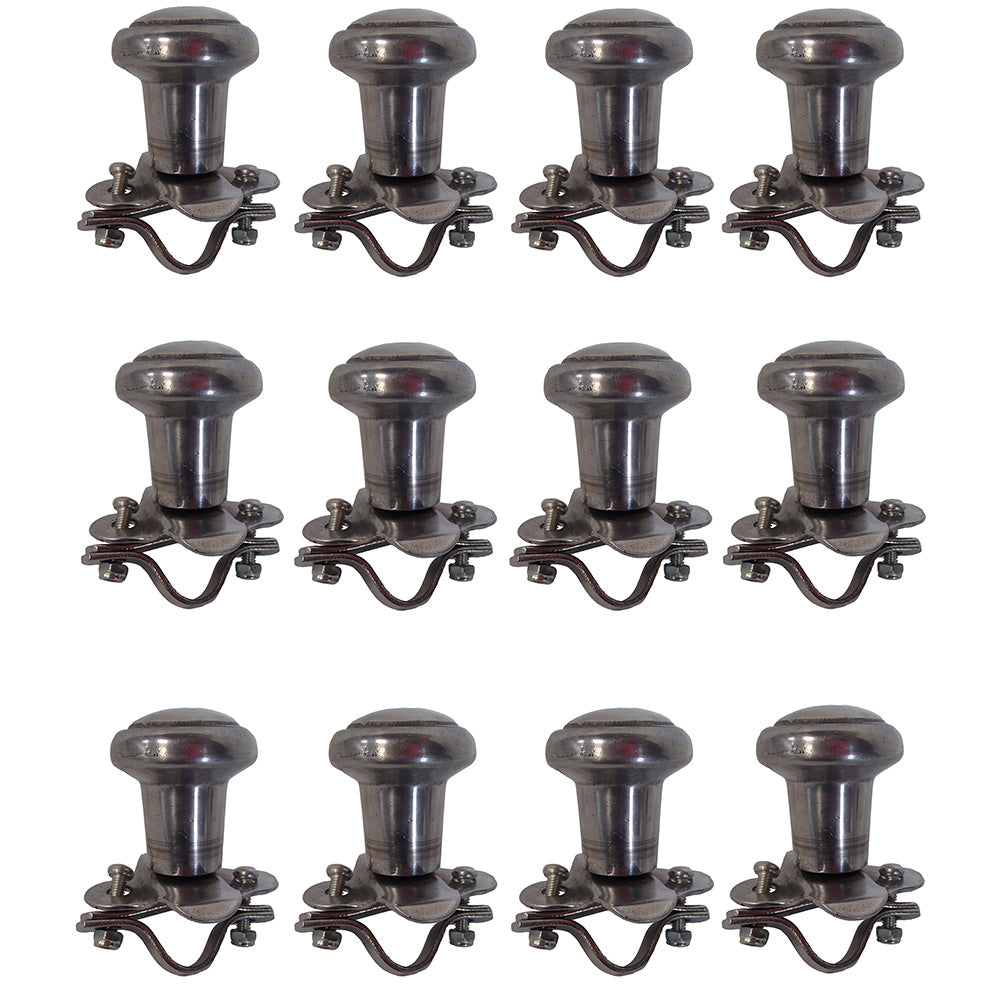 R3275 Box of 12 Bare Aluminum Steering Wheel Spinners