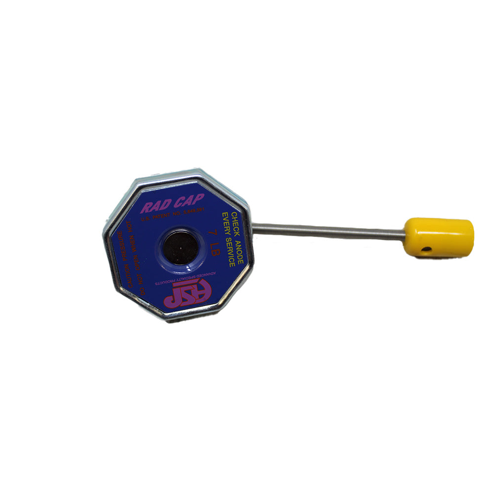 Z17705 Adjustable Radiator Cap - 7 Lb PSI Automotive Cap With Sacrificial Anode