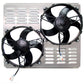 Z40075 Dual High CFM 11" Electric Fan & Shroud - 18 1/8 x 22 3/8 x 4 3/8