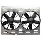 Z40076 Dual High CFM 12" Electric Fan & Shroud - 18 1/8 x 26 x 4 3/8