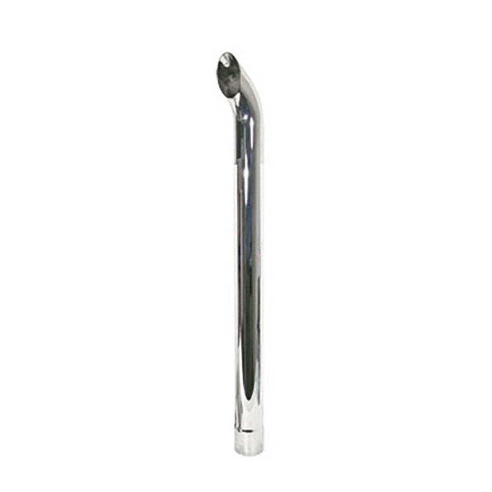 48" Chrome Exhaust Stack Curved 3-1/2" ID Fits John Deere