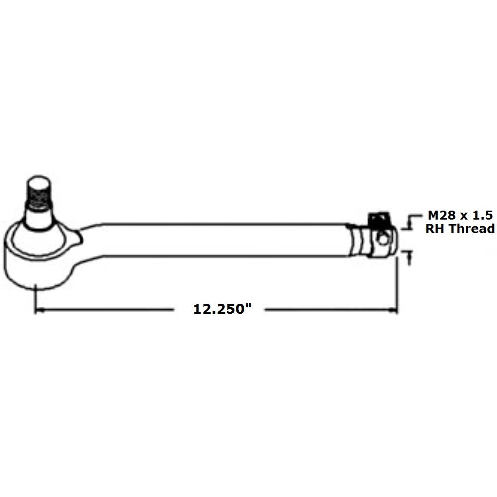 ZP0501205310 Right Hand Tie Rod Assembly Fits Ford New Holland TW25 TW35 +