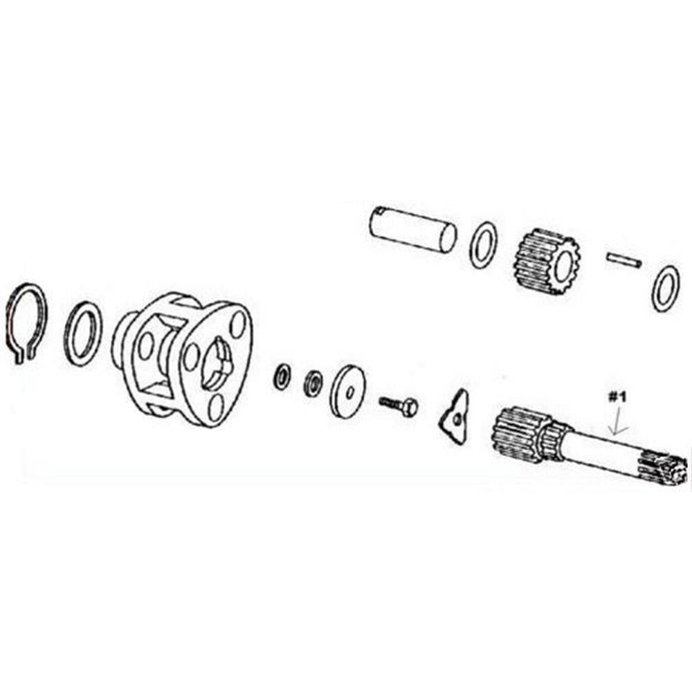 T28907 RH Planetary Drive Shaft Fits John Deere Fits JD 300 301 310 400 410 480
