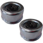 Two (2) Trailer Axle RV Camper 2.72" EZ Lube Dust Cap Cup Grease Cover with Plug
